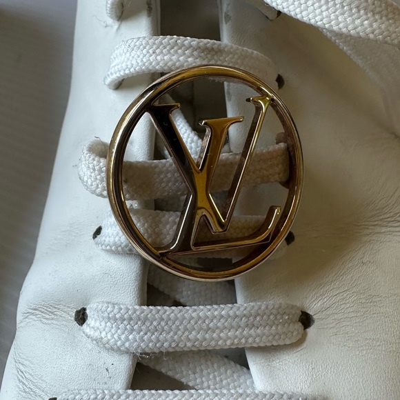 Louis Vuitton White Front Row Sneakers - Picture 7 of 11